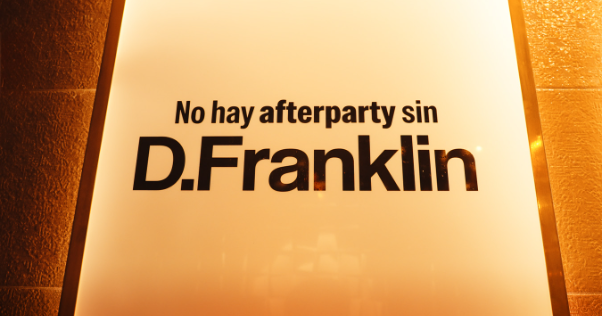 Ring for party!: D.Franklin rounds off the night at Forbes’ Best Content Creators